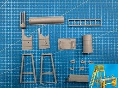 1: 35 Die Casting Resin Model Assembly Kit, GK, Resin Water Pipe and Tank Pro…