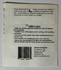 Detail Master DM 2003 1/24-1/25 Scale Wiper Blades – 15″ 10 Pieces Photo-Etched