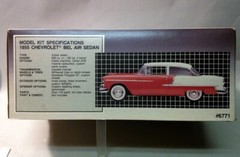 Junkyard Parts – 1/25th Scale AMT ’55 Chevrolet Bel Air Sedan- Just Empty Box