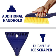 Heavy Duty 25 In. Snow Brush with Ice Scraper, Ergonomic Dual Handle Design – 2