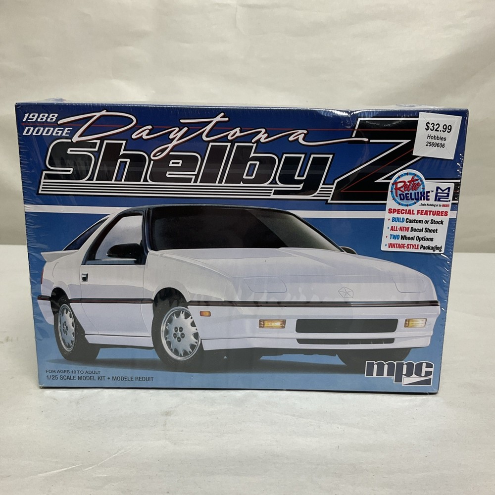 NEW SEALED 2024 MPC 1988 Dodge Daytona Shelby Z 1/25 Model Kit- Free S&H