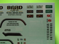 Mack R685ST 1/25 AMT big rig semi truck tractor waterslide decal sheet