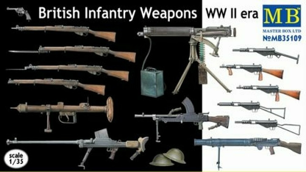 MASTER BOX 1:35 WWII British Infantry Weapons MBL35109