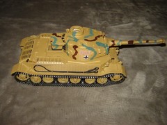 Built 003 Long Barrel German Tank 7-3/4 inches long Well Built & Painted Ex Cond