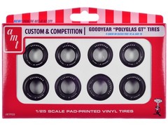 AMT AMTPP038 1/25 Model Kit “Goodyear Polyglas GT” Tires Set of 8