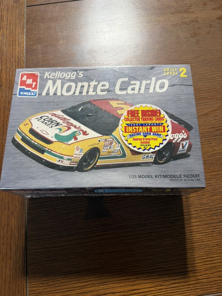 AMT Ertl Kellogg’s Monte Carlo NASCAR Model Kit 1:25 Terry Labonte sealed box
