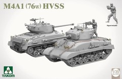 TAKOM 2205 1/35 M4A1 (76w) HVSS Military Armored Vehicle Assembly Model Kit