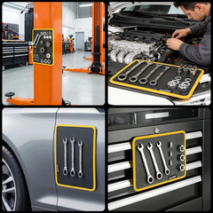 Magnetic Tool Mat 2-Pack, Non-Slip Magnetic Tool Organizer & Telescoping, Heavy-