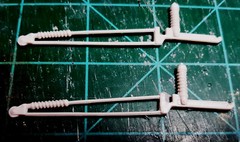 Pro-Mod Drag Racing Wheelie Bars with Springs Pressure Cast Resin FAB24720