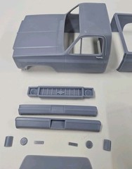 ABS-LIKE RESIN 3D PRINTED 1/25 1974 CHEVROLET C10 SHORT BED FLEETSIDE BODY
