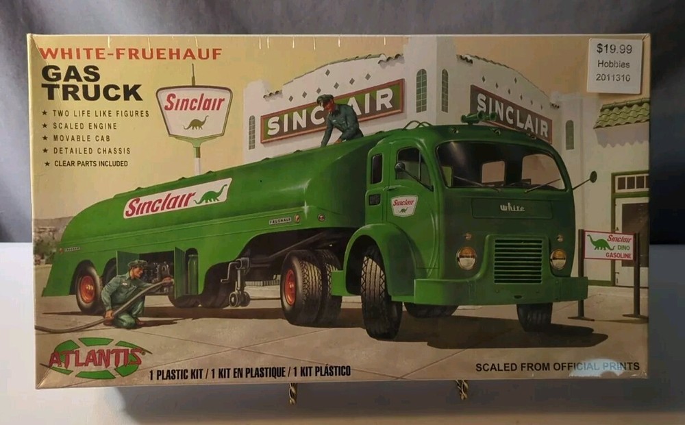 Atlantis White-Fruehauf Sinclair Gas Tanker Kit # H1402 Factory Sealed 1:48
