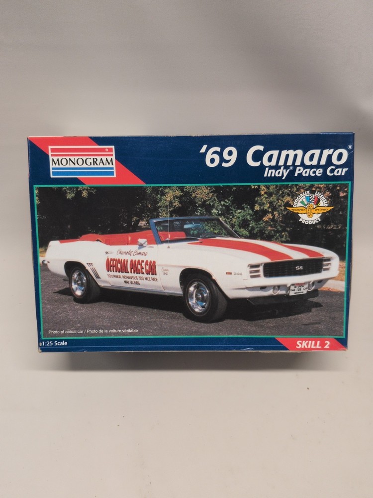 Monogram 85-2459 – 1969 Chevrolet Camaro Indy Pace Car New Open Box Sealed Parts