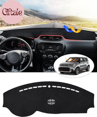 Dashboard Cover Compatible with Kia Soul 2014-2019 Accessories Dash Cover Mat No