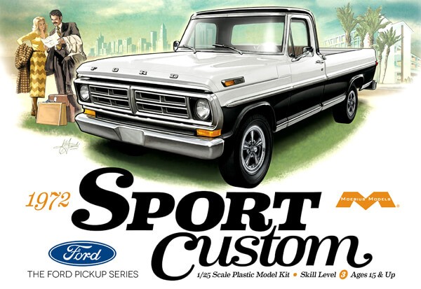 Moebius 1/25 1972 Ford Pickup 1220 Sport Custom V8 Build
