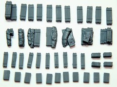 1/72 Scale Allied Ammo & Ration Crates (43 Pcs) “AA1” Value Gear Details Stowage