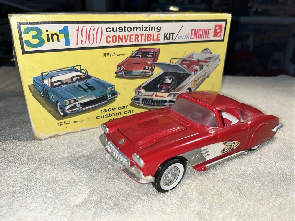 VERY RARE!! Vintage SMP 1960 Convertible Corvette Model Car Kit. NICE!!