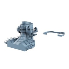 LYCG200335 1/200 Model Upgrade Parts Bismarck Battleship Chimney And Hangar