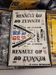 RENAULT RE 20 / RE 23 HELLER 1:12 KIT, F1 FORMULA 1 GRAND PRIX *SEALED BAGS*
