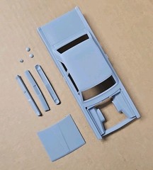 ABS-LIKE RESIN 3D PRINTED 1/25 1970 PLYMOUTH VALIANT 2-DOOR BODY & RELATED PARTS