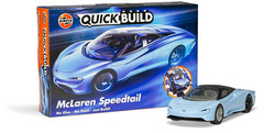 Airfix QUICK BUILD Blue McLaren Speedtail Snap Together Plastic Model Kit J6052