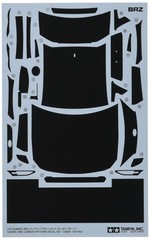 Tamiya 1/24 Detail Up Parts Series No.58 Subaru BRZ Decal Carbon Pattern Plastic