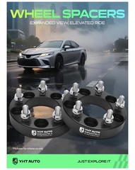 YHT AUTO 1″ Wheel Spacers 5×114.3 (5×4.5) M12x1.5, 82.5mm 5 Lug Set of 4 (2 box)