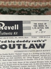 962 Revell H-1282 Big Daddy Roth Outlaw 1/25.Sc Model Kit Unbuilt w/Instructions