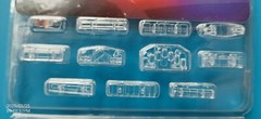 1/64 model police car working light transparent ceiling light Modifying vehicle