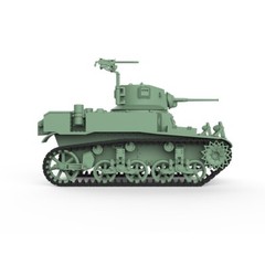 1/72 Military Model Kit US M3A1 Stuart Light Tank