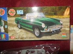 AirFix 1:32 scale Series 2 MGB Plastic Model Kit open box sealed parts bag