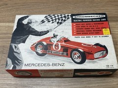 VTG 1959 Strombecker Mercedes Benz Electric Powered Racing Cars 1/24 w/ box ++