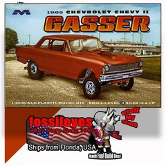 MOEBIUS MODELS 2324 1/25 1965 CHEVROLET CHEVY II NOVA ‘GASSER’ PLASTIC MODEL KIT