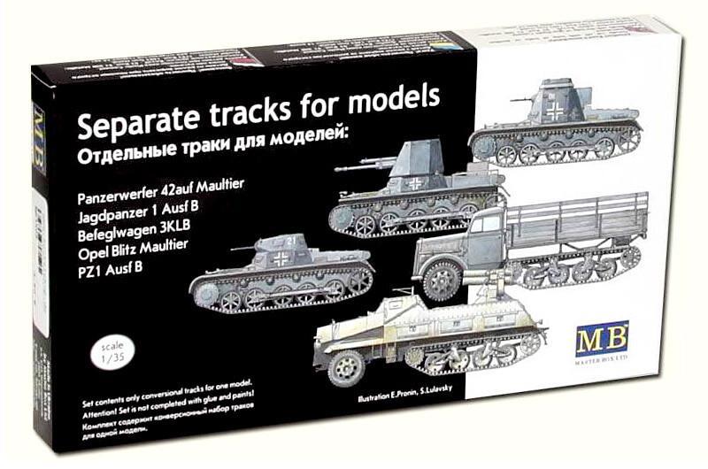 Separate Caterpillar Tracks Plastic model kit Scale 1/35 Master Box 3505