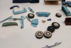 Revell Highway Pioneers Jaguar, Gowland 36 Cord, Rolls Royce Model Kit Parts Lot