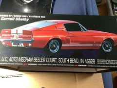 Amt Model Kit 1:25 Scale 67 Shelby Gt 350 ( Gauges) No Box Com Shipping