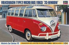 Hasegawa 21210 1/24 Volkswagen Type2 Micro Bus (1963) ’23-window’
