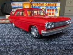 1966 RAMBLER CROSS COUNTRY WAGON RED PROMO w/ 2 Tone Interior-Exceptional Cond