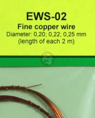 Eureka XXL Fine Copper Wires 0.20mm 0.22mm 0.25mm (3 wires, each 2m long) EWS-02