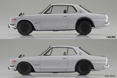 Aoshima Snap Kit 01-SL KPGC10 Skyline HT GT-R 1970 Silver 1/24 Model Kit – US