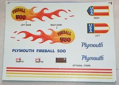 AMT TROPHY SERIES THE FIREBALL 500 BY GEORGE BARRIS 1/25 incomplete started