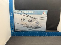Italeri AW101 Merlin HM.1 Helicopter 1:72 Scale Plastic Model Kit 1486 NISB