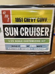 Complete! Vintage AMT 1951 Chevy Bel Air Convertible 1:25 Model Kit Parts Sealed