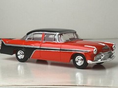 Jo-Han Reissue 1956 DeSoto Sedan Promo Car with Box, Red & Black