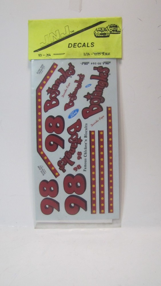JNJ #98 Derrike Cope 1993 Bojangles Ford Thunderbird 1/24th or 1/25th Scale