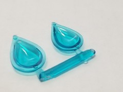 1977 Ford Van CUSTOM BLUE TEAR DROP WINDOWS from AMT 1:25 Model Kit 77 Econoline