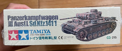1/35 Tamiya Panzerkampfwagen III Ausf.L Sd.Kfz.141/1 SEALED WWII German Panzer
