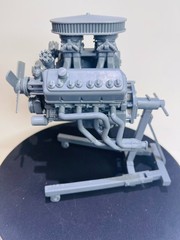 3D PRINTED 426 HEMI PRO STOCK ENGINE WITH ENGINE STAND MODEL KIT *MADE IN USA* !