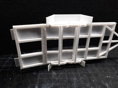 1 Car open trailer 1:24 1:25 scale model kit
