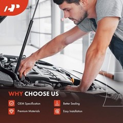 A-Premium 23.25 in Engine Oil Dipstick Tube – Metal Compatible with Chevrolet,