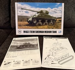 Premium Hobbies 1/35 Scale M4A3 (76)W Sherman Medium Tank Model Kit #210V